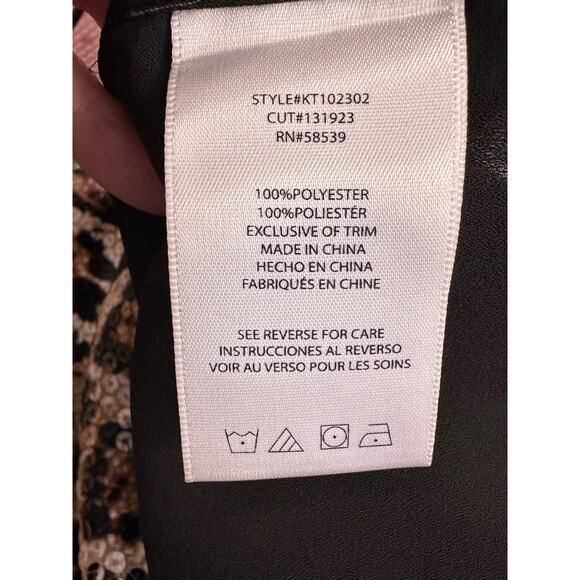 KUT Leopard Print Sequin Front Cami Tank Top size Small - Picture 4 of 16